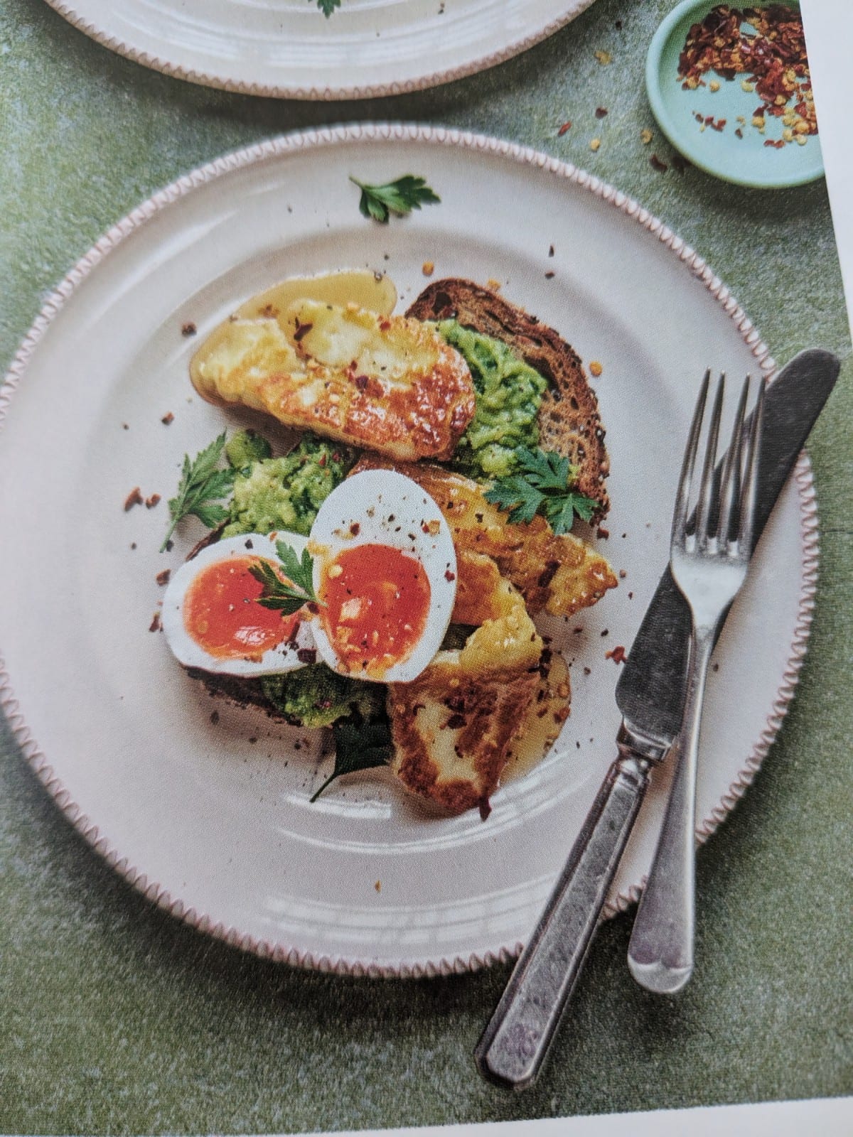 Hot Honey Halloumi Avocado Toast