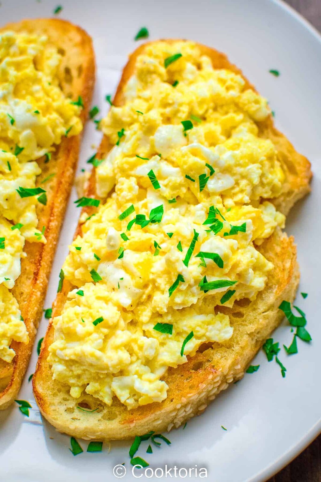 Scramble on toast