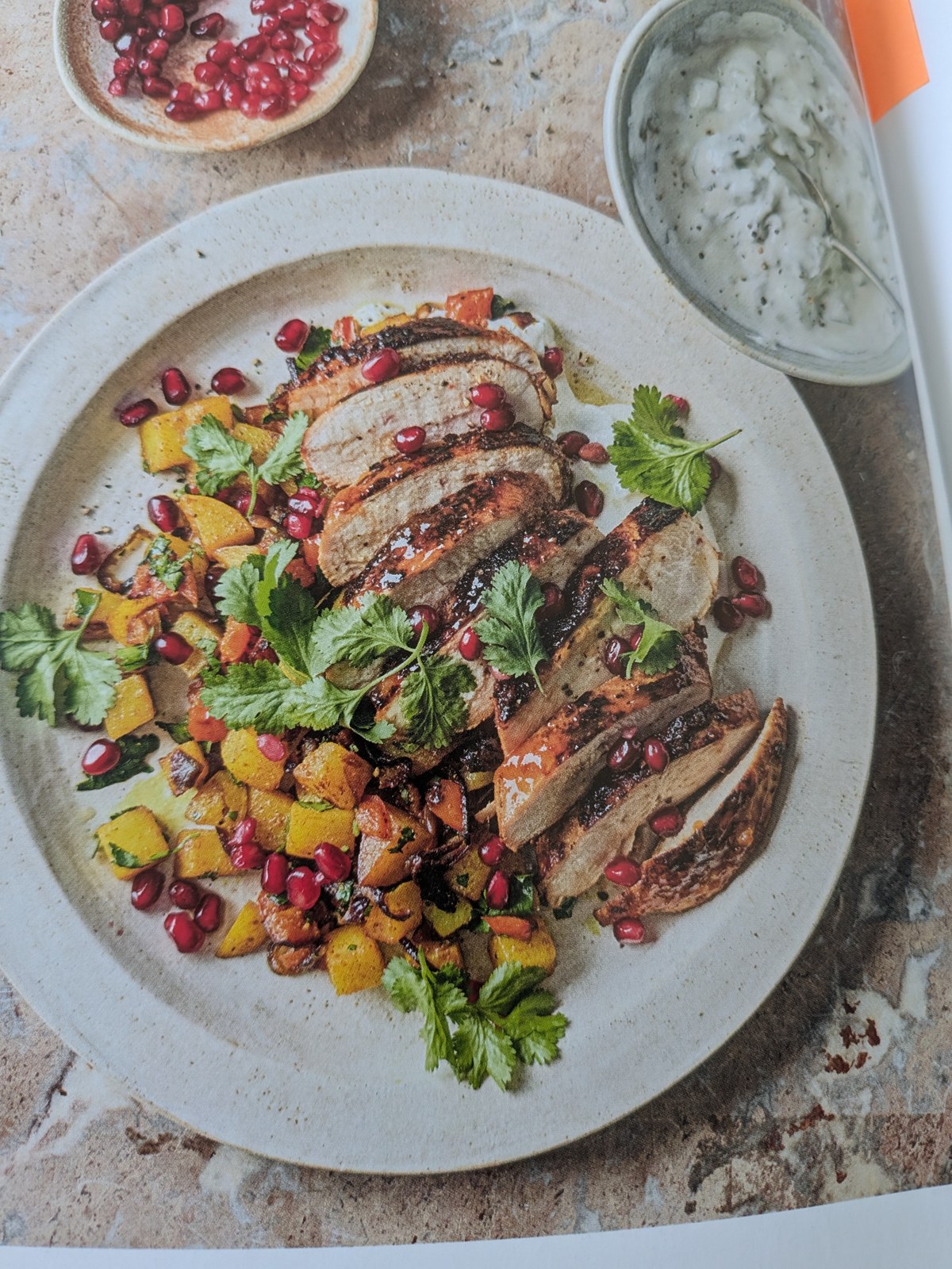 Sticky Spiced Chicken with Bombay Potato Hash